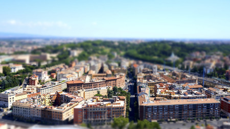 External of St. Peter's Basilica square, Rome Italyの写真素材