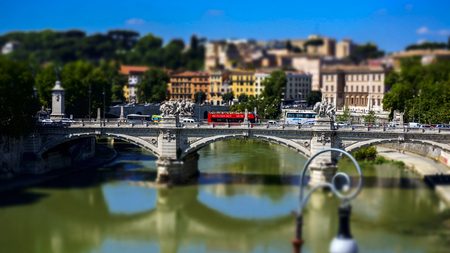 St Angel 's Bridge Rome Italyのeditorial素材