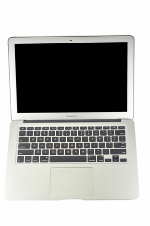 Laptop in different silhouette, isolated on white backgroundのeditorial素材