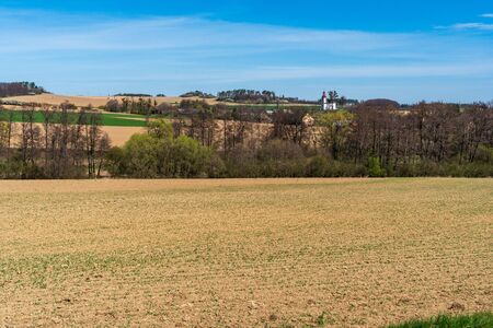 Agricultural landscape, arable crop fieldの写真素材