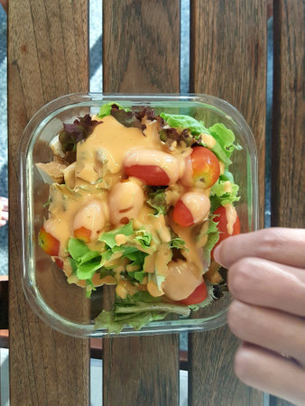 Fried Fish with Thai Foodの素材