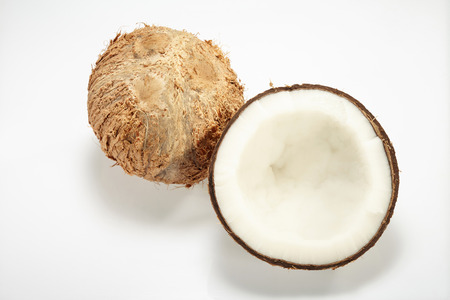 Coconut isolated on white Backgroundの写真素材