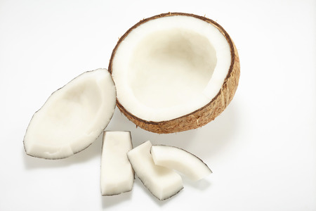 Coconut isolated on white Backgroundの写真素材