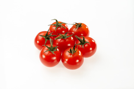 Tomato isolated on white backgroundの写真素材
