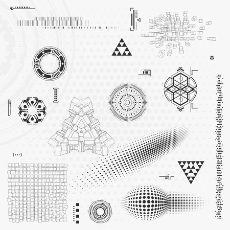 Technology design elementのイラスト素材