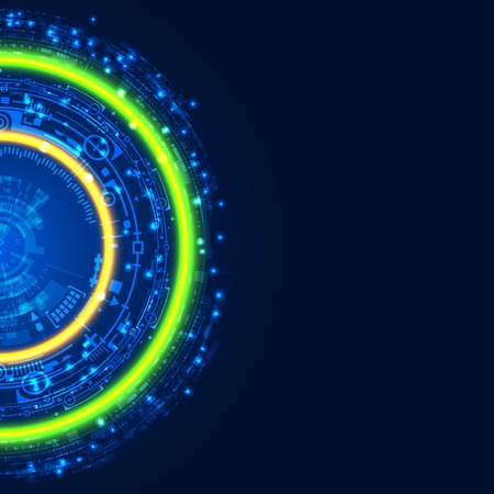 Futuristic graphic user interfaceのイラスト素材