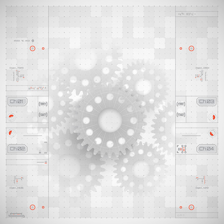 Abstract technology background. Vector illustration.のイラスト素材