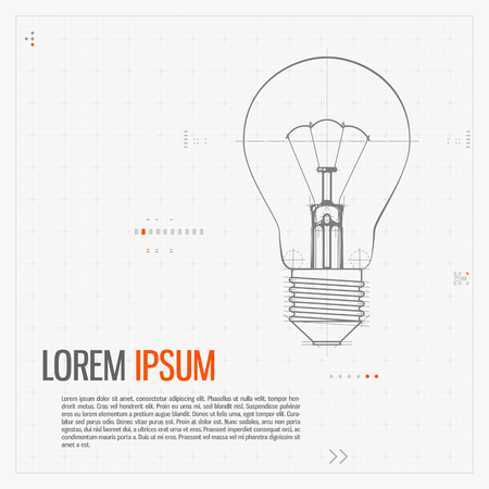 Illustration Of Lightbulb.のイラスト素材