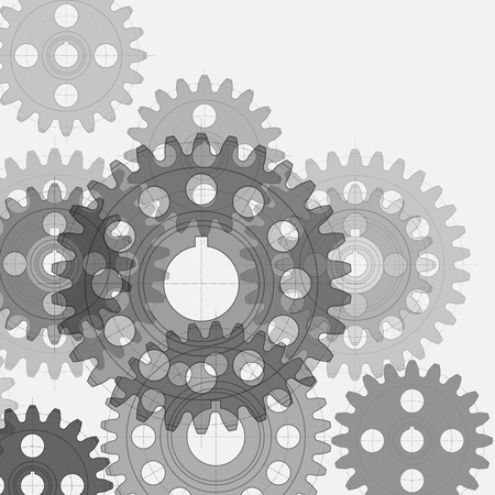 Abstract technology background with a cogweels vector illustrationのイラスト素材
