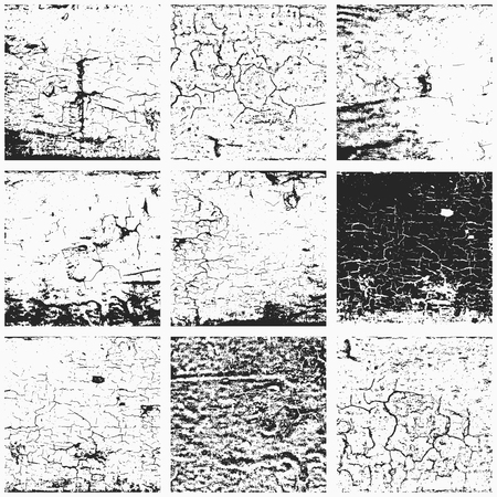 Collection of grunge textures. Vector.のイラスト素材