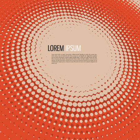 Colored Dotted abstract form. Vector illustrationのイラスト素材