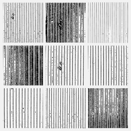 Collection of grunge textures. Vector illustrationのイラスト素材