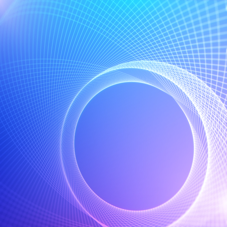 Abstract background with a colorful dynamic wave. Glowing lines on dark background.