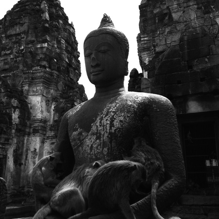 Buddha statue at Old castleの素材
