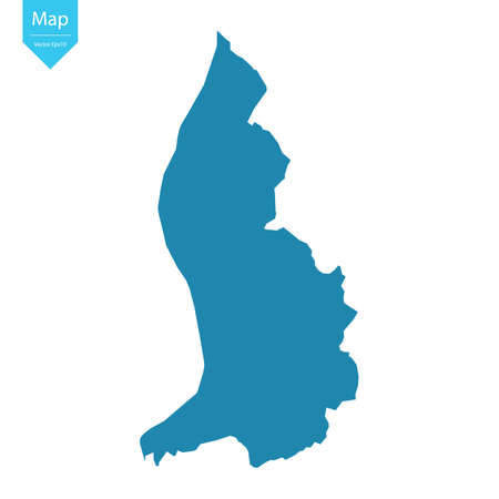 Abstract - High Detailed blue Map of Liechtenstein isolated on white background. for your web site design map logo, app, uiのイラスト素材