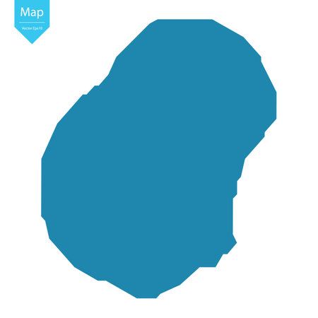 Abstract - High Detailed blue Map of Nauru isolated on white background. for your web site design map logo, app, uiのイラスト素材