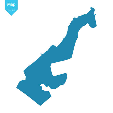 Abstract - High Detailed blue Map of Monaco isolated on white background. for your web site design map logo, app, uiのイラスト素材