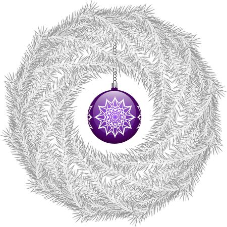 Vector Christmas wreathのイラスト素材