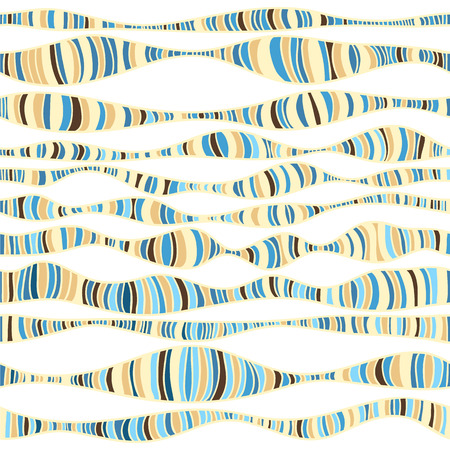 Multicolor pattern Background with horizontal wavy lines.のイラスト素材