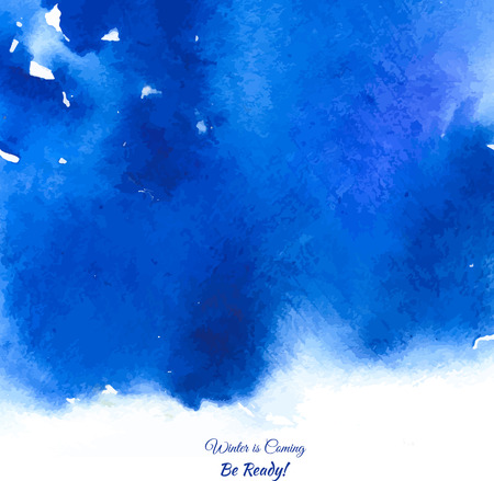 Ultramarine colour. Beautiful blurred watercolor background for your design and decoration.のイラスト素材