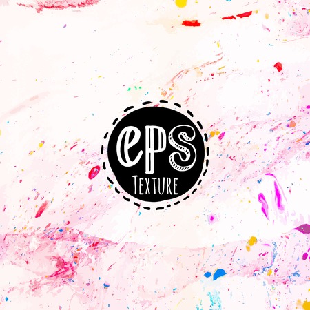 Colorful. Ink smudges on white paper. Monotype.のイラスト素材