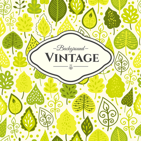 Cartoon elements for decoration and create your design.  Fabulous pattern on white background. Green pattern.のイラスト素材