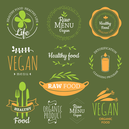 Raw food diet. Healthy lifestyle and proper nutrition.のイラスト素材