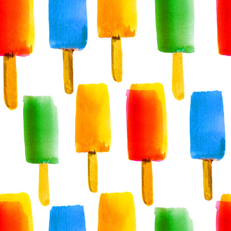 Colorful illustration of frozen juice on white background.の写真素材