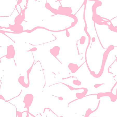 Seamless pattern with creative texture. Vector illustration of spray paint on white background. Ink smudges. Gentle colors.のイラスト素材