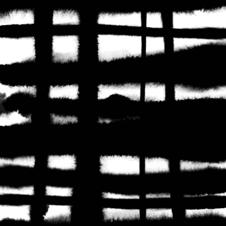 Pattern with creative texture. Vector background of paint strokes. Black and white. Overlapping lines.のイラスト素材
