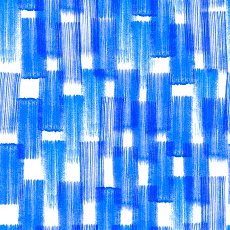 Seamless pattern with creative texture. Ink background of paint elements. Blue decore.の写真素材