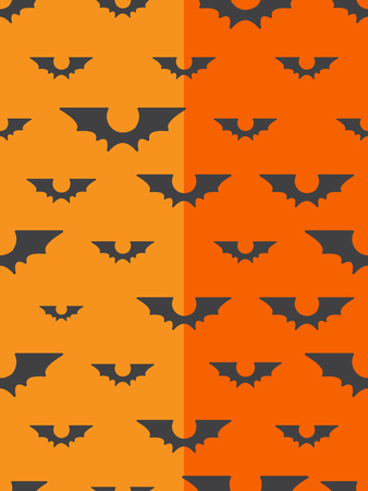 Halloween concept seamless pattern background with funny batsのイラスト素材