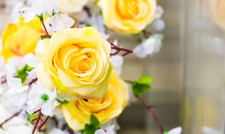 Beautiful color full flowers in wedding and eventの写真素材