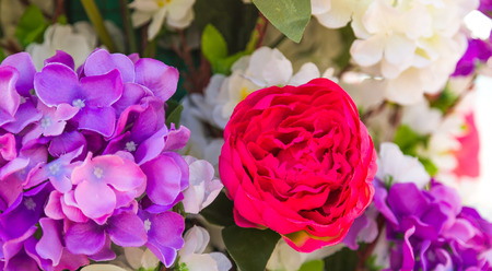 Beautiful color full flowers in wedding and eventの写真素材