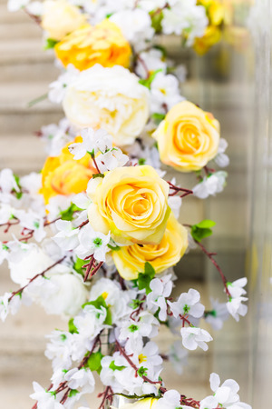 Beautiful color full flowers in wedding and eventの写真素材