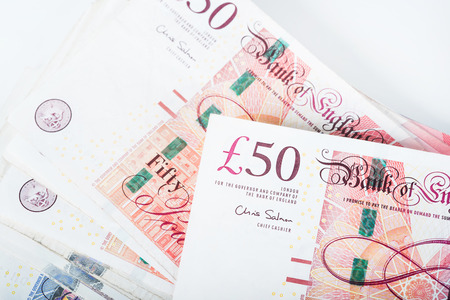The photo British currency Pounds.の写真素材