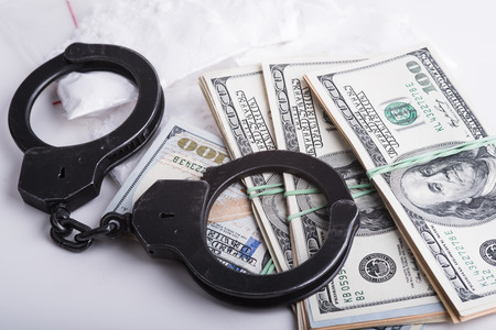 Drugs and substances prohibited - arrest criminalsの写真素材