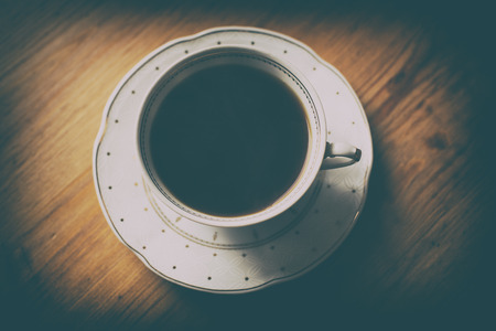 Aromatic coffee prepared in the infuser.の写真素材