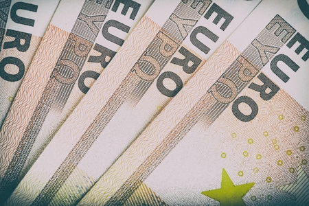 File euro, the European currency on board.の写真素材