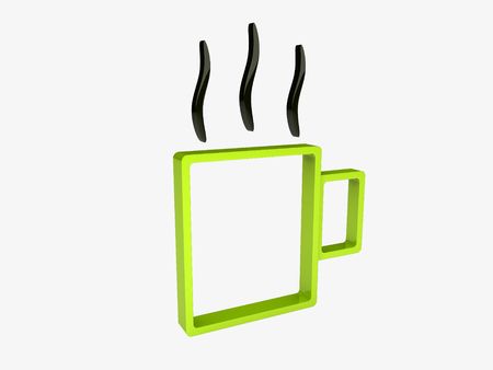 Illustration of abstract cupの写真素材