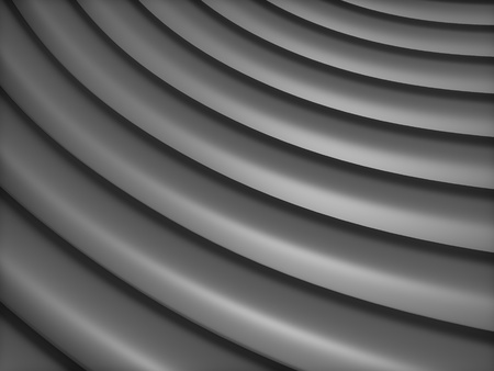 Abstract black metallic background with curve linesの写真素材