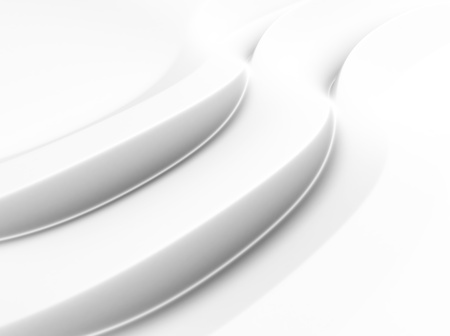 Elegant white background with lines and wavesの写真素材