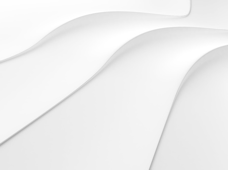 Elegant white background with 3 flowing lines and space for textの写真素材