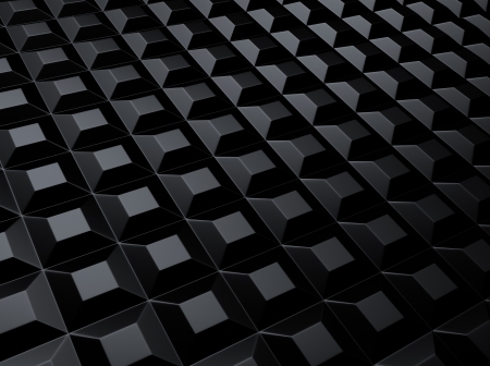 Black industrial metallic background with squaresの写真素材