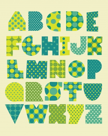 fun alphabet design. vector illustrationのイラスト素材