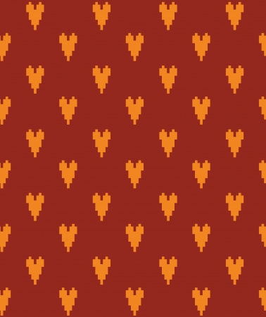 cute cross stitch hearts pattern design. vector illustrationのイラスト素材