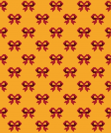 cute cross stitch bows pattern design. vector illustrationのイラスト素材
