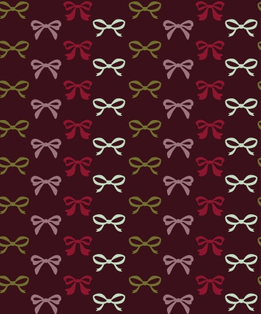 cute bow pattern. vector illustrationのイラスト素材