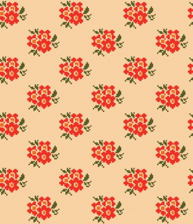 cute floral pattern design. vector illustrationのイラスト素材