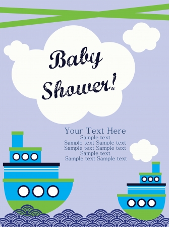 baby shower card design. vector illustrationのイラスト素材
